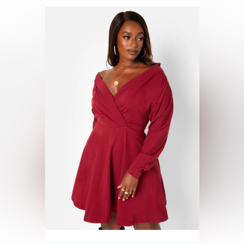 Class Flirt Off The Shoulder Mini Skater Dress W. Pockets